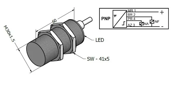 SENSOR INDUTIVO SIL-10-30-PX