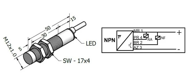 SENSOR INDUTIVO SIL-4-12-NX