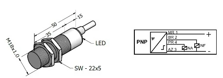SENSOR INDUTIVO SIL-5-18-PX